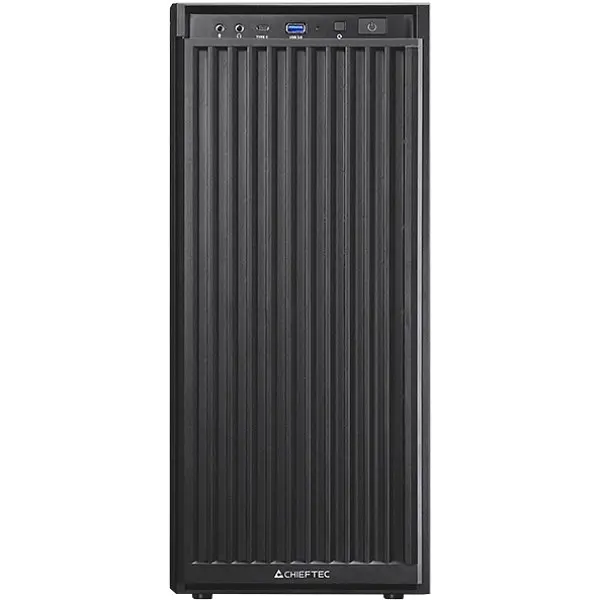 Корпус Chieftec UNI BW-01B-OP, без Блок живлення, 1x USB Type C, 1 x USB3.0, ATX, Чорний - фото 2