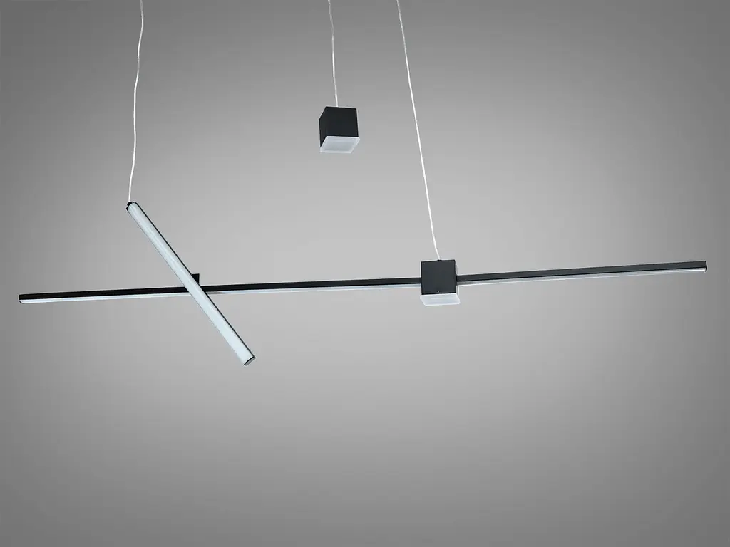 Підвісна люстра LED Diasha 5221A/1100BK чорна 27 Вт 5 м² - фото 4