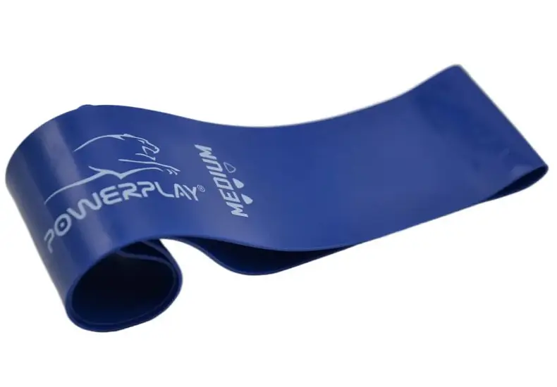 Гумка для фітнесу PowerPlay 4114 Mini Power Band Medium 1 мм Синя (7.5 кг) (PP_4114_Blue_Medium) - фото 4