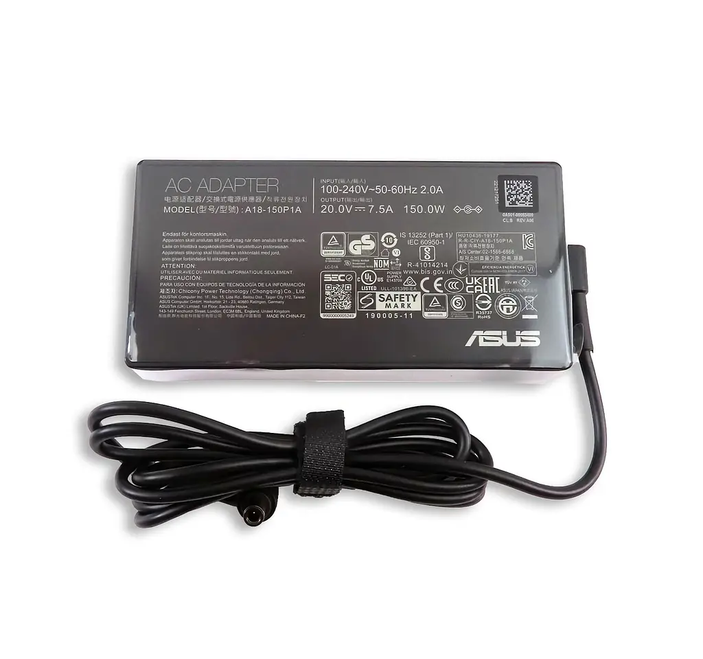 Блок живлення (зарядка) для ноутбука Asus Zephyrus ROG Strix 150W (20V 7.5A 6,0ммx3,7мм) A18-150P1A [ROG Design] від Asus, 150W, 20V, 7.5A, 6,0ммx3,7мм - фото 4