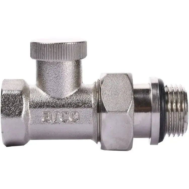 Кран радіаторний прямий Arco 1/2″ під ключ з ущільнювачем 507655