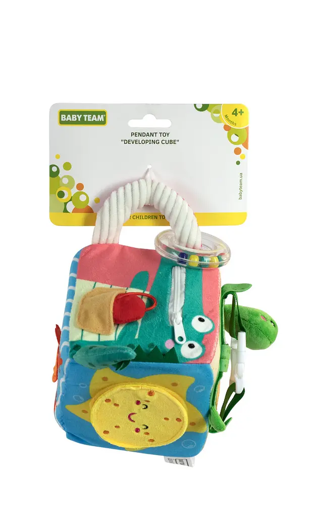 Іграшка-підвіска "Розвиваючий кубик" Океан 4+ Baby team Різні кольори - фото 5