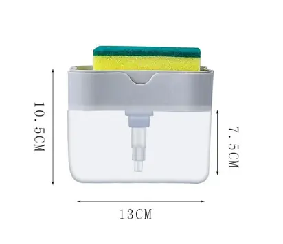 Кухонний диспенсер - органайзер для губки Soap Pump Caddy з дозатором миючого засобу, 380 мл - фото 5