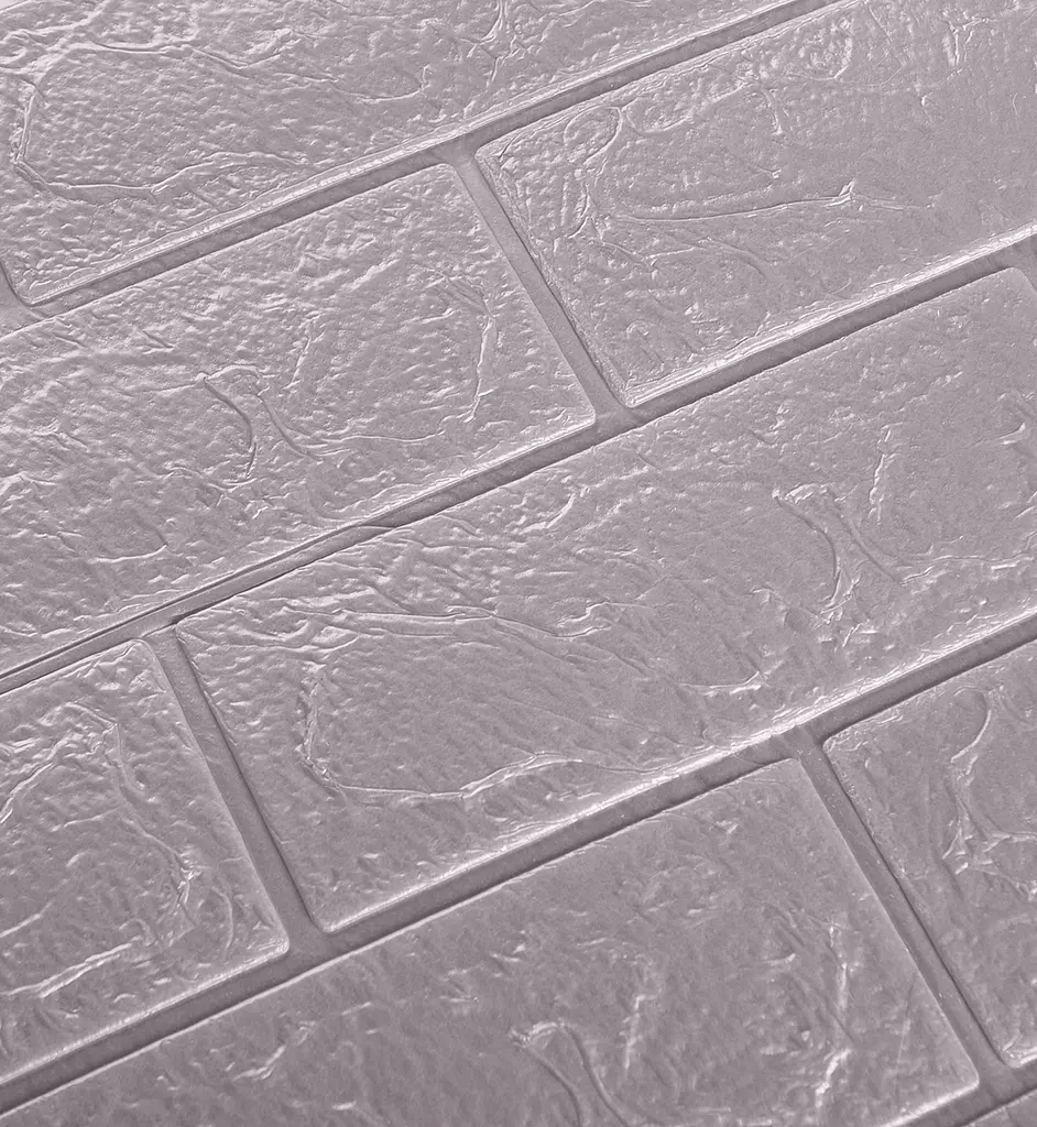 Самоклеюча декоративна 3D панель 3D Loft під цеглу Rose Gold Рожеве золото 700x770x3 мм (347-3) - фото 2