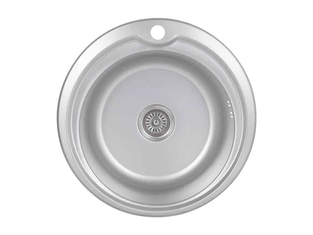 Мийка врізна Brinex 510x510х180мм 1 510-D, Micro Decor 0,8мм BRIN510MDEC08