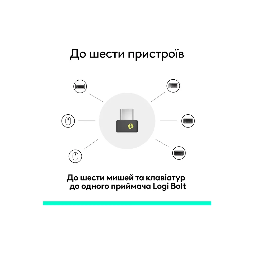 Адаптер Logitech BOLT Receiver USB-C - 2.4GHZ (L956-000157) - фото 5