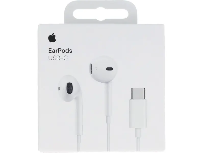 Навушники з мікрофоном Apple EarPods with USB-C White (MYQY3) - фото 7