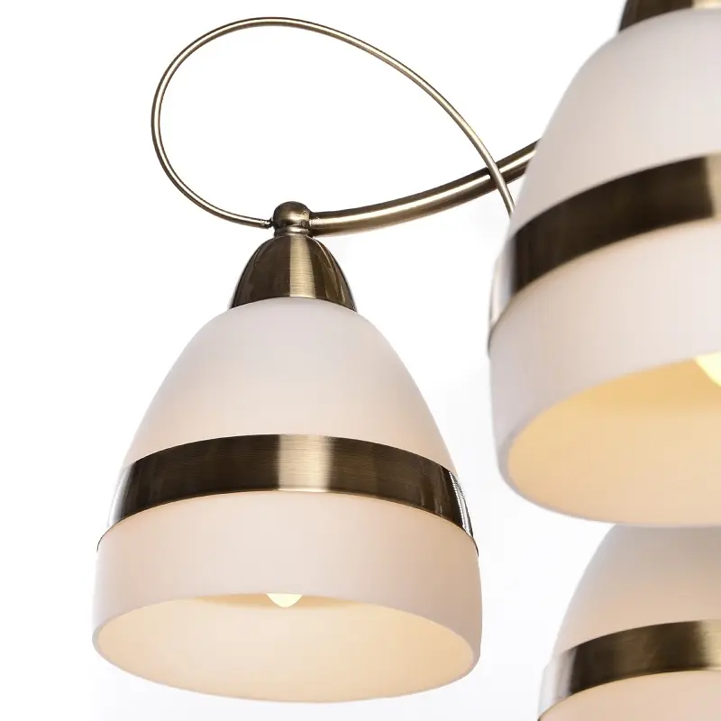 Люстра потолочная Brille классическая E14 40W BZ (LK-272C/5) - фото 3