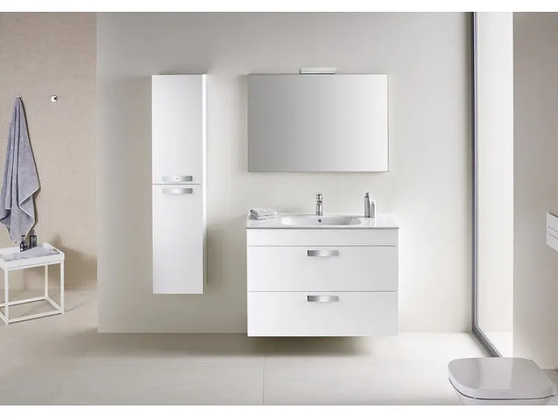 Тумба з умивальником Roca Debba 80 см біла A855907806 - фото 3