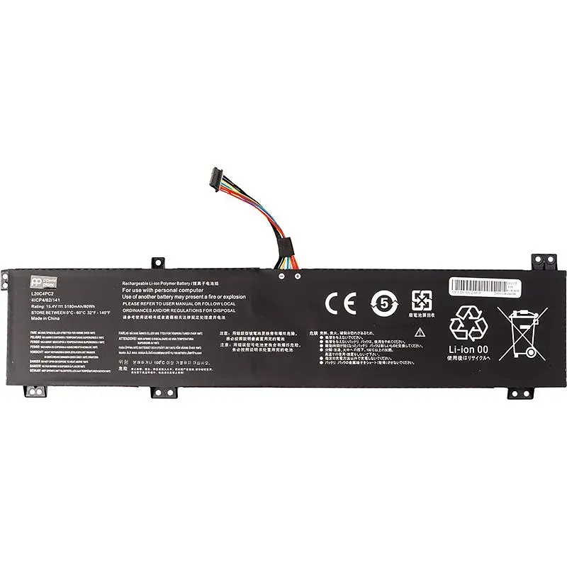 Акумулятор PowerPlant для ноутбуків LENOVO Legion 5-17ITH6 (L20C4PC2) 15.4V 5180mAh (NB482443) - фото 2