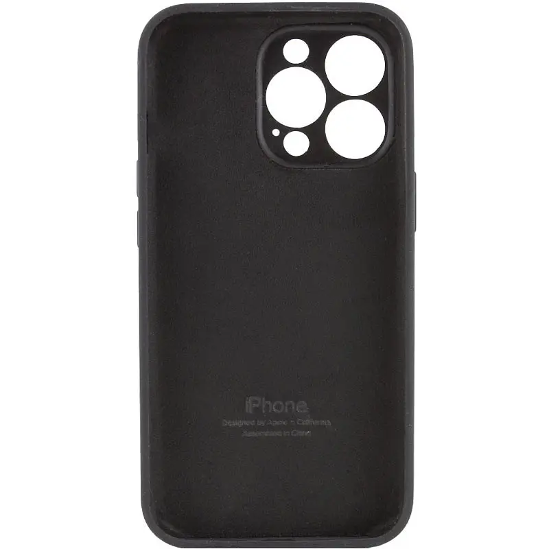 Чохол Silicone Case Full Camera Protective AA для Apple iPhone 14 Pro 6.1" Чорний / Black - фото 2