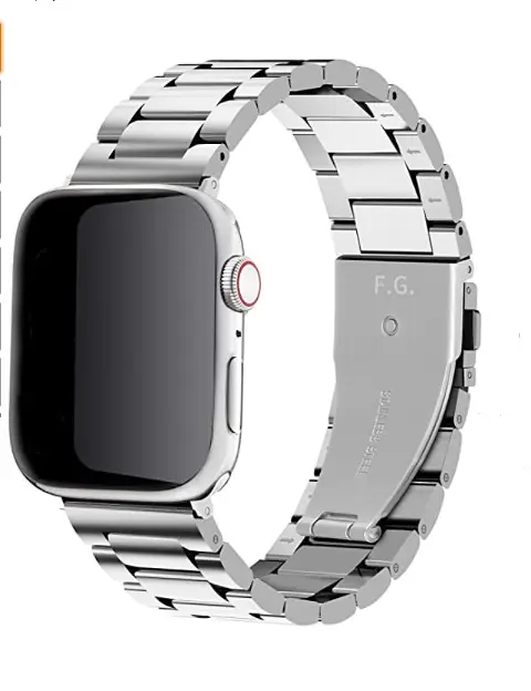 Браслет BeWatch для Apple Watch series 3/4/5/6 із шириною корпусу 38/40мм класичний сталевий Сріблястий (1020405) - фото 2