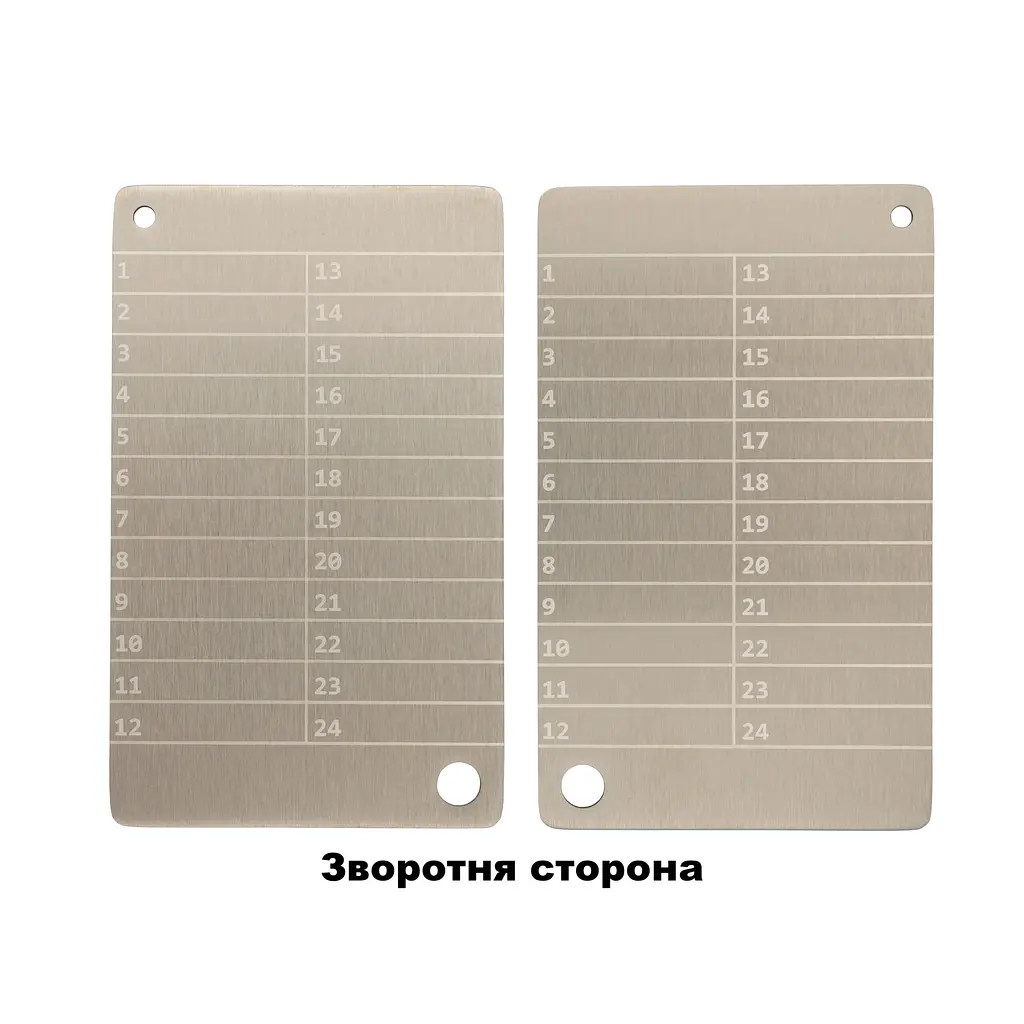 Металеві пластини Btcwallet White Plate для зберігання сід-фрази, 2 штуки + кріпильний болт + гравірувальна ручка - фото 5