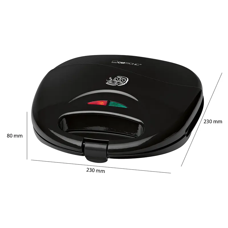 Сендвічниця CLATRONIC ST 3477 Black - фото 3