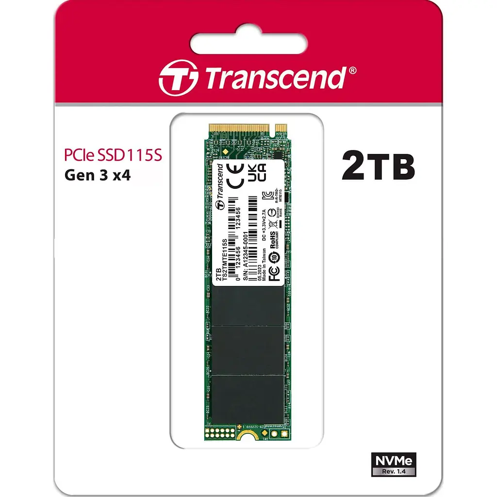 Накопичувач SSD Transcend m.2 NVMe 2TB (TS2TMTE115S) - фото 3
