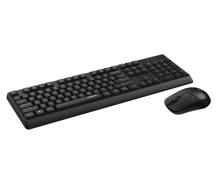 Комплект бездротова клавіатура та миша Rapoo X-1500 wireless 2.4 GHz Black - фото 2