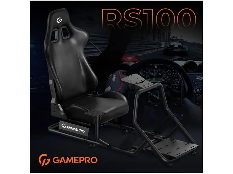 Ігрове крісло кокпіт GamePro RS100 Black - фото 4