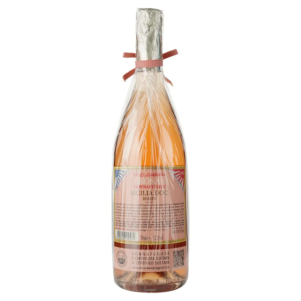 Вино Donnafugata D&G Rosa, рожеве, сухе, 12,5%, 0,75 л (8000019599140) - фото 3