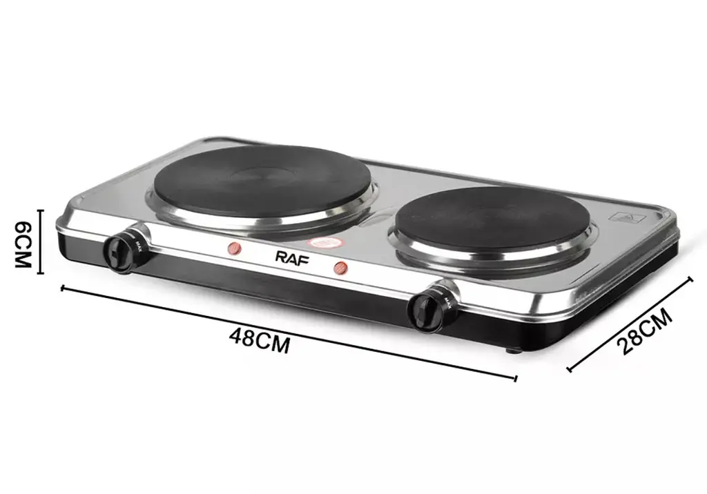 Електрична плита дискова подвійна RAF R8014 (43265-R8014_896) - фото 2