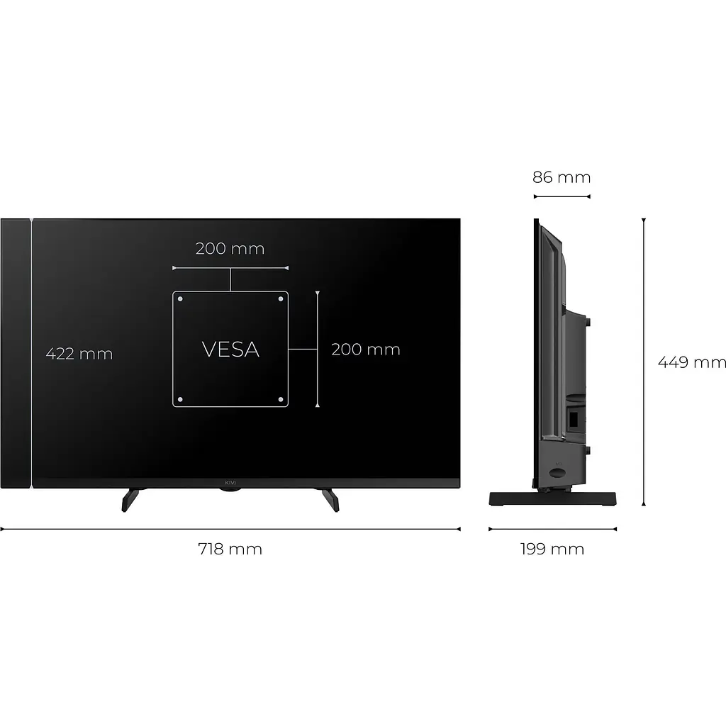 Телевізор Kivi F720Q 32'' QLED Full HD (32F720QB) [139369] - фото 5