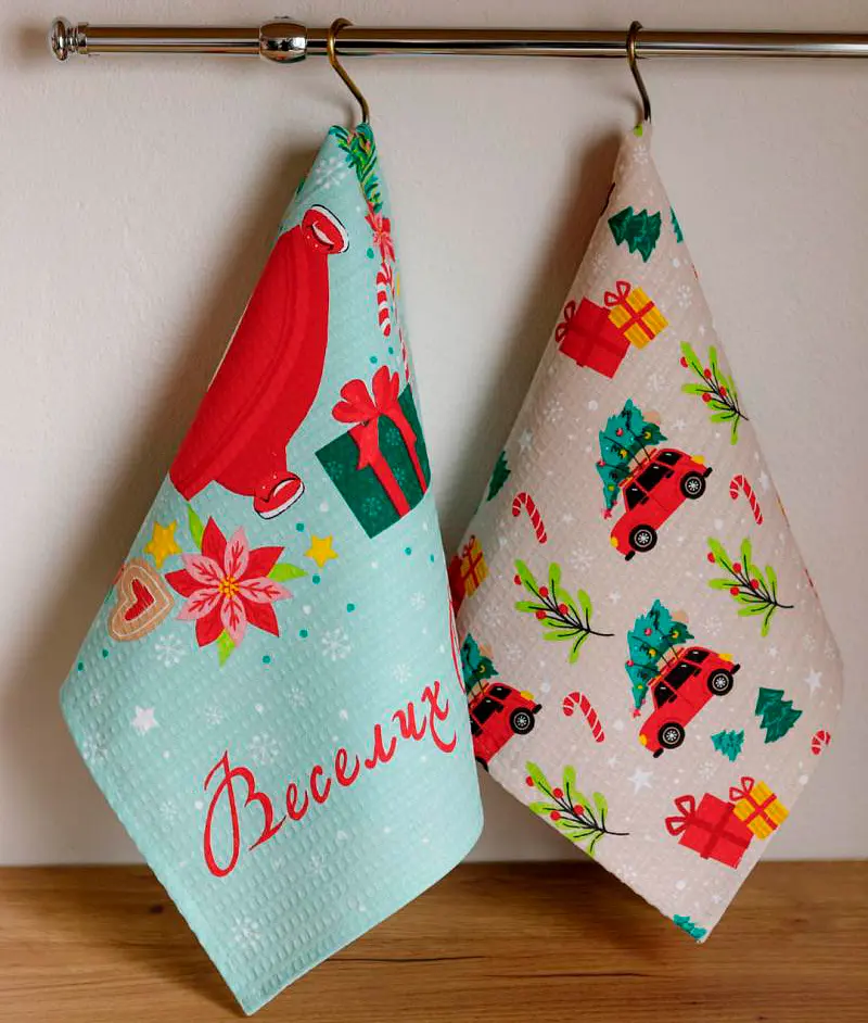 Полотенце вафельное Прованс Санта 60х33 см (38620) - фото 2