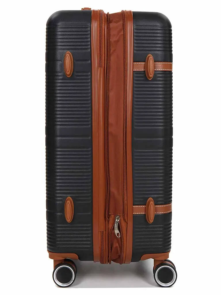 Валіза середня M ABS-пластик Worldline Airtex 629 67×45×27см 74л Чорна - фото 7