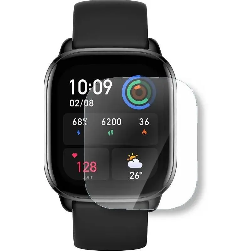 Защитная пленка StatusSKIN для Amazfit GTS 4 Экран Глянцевая Pro - фото 1