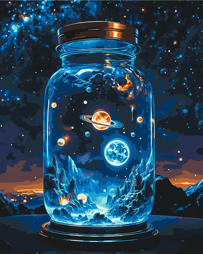Картина за номерами Космічний простір 40x50 см Origami LW 3417