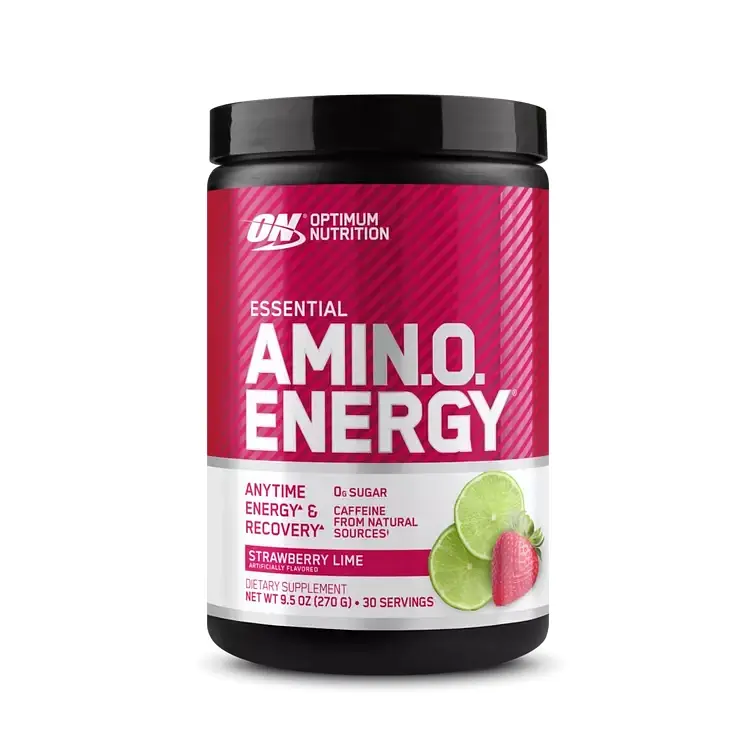 Передтренувальний комплекс Optimum Nutrition Essential Amino Energy, 270 грам - Полуниця-лайм