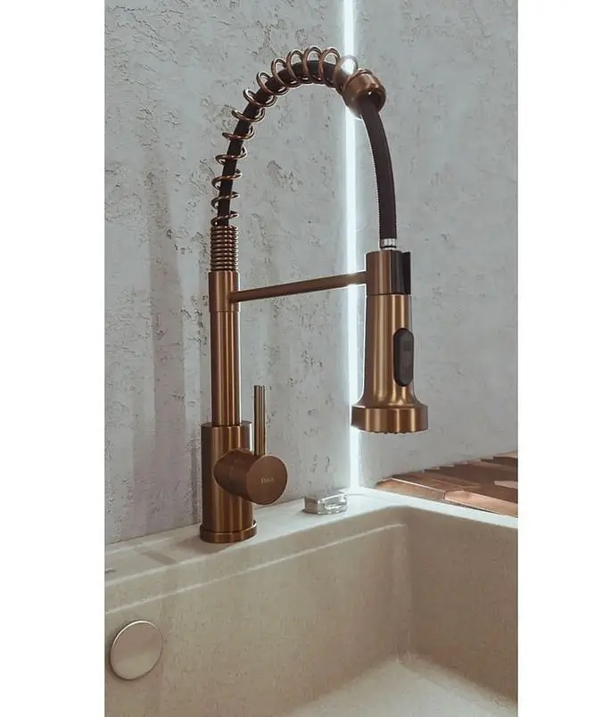 Смеситель для кухни с гибким изливом Rea Colin brushed copper (REA-B5459) медь - матовая - фото 7