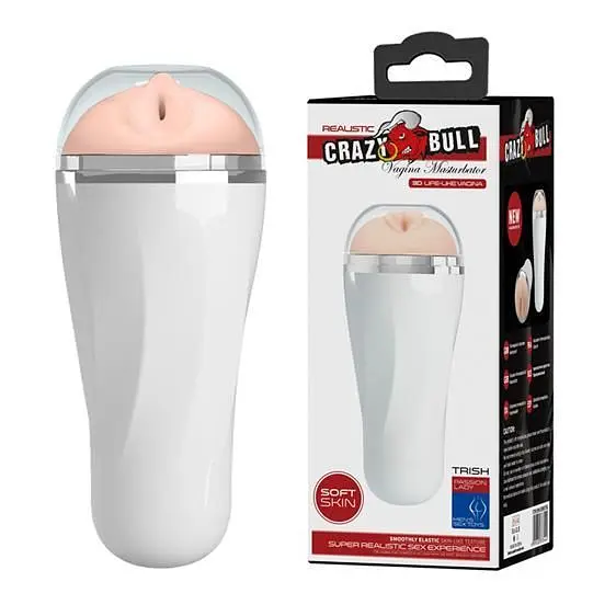 Мастурбатор Crazy Bull Tight Pussy Flesh, 18,5 см (тілесний) - фото 6