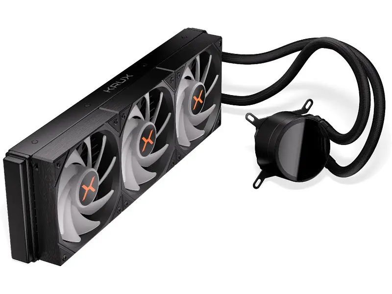 Водяне охолодження Krux HydroX 360 ARGB Black (KRXE002) - фото 3