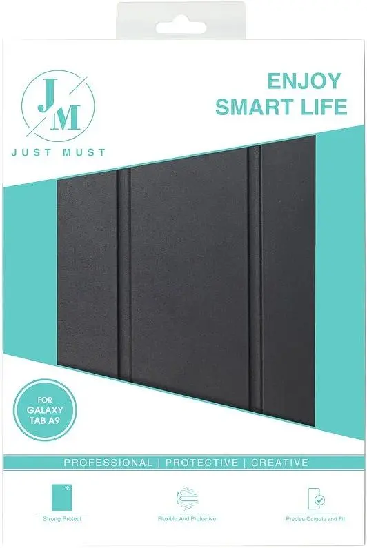 Чохол-книжка Just Must Skin Shock для Samsung Galaxy Tab A9 SM-X110/SM-X115 Black (6973297909650) - фото 4