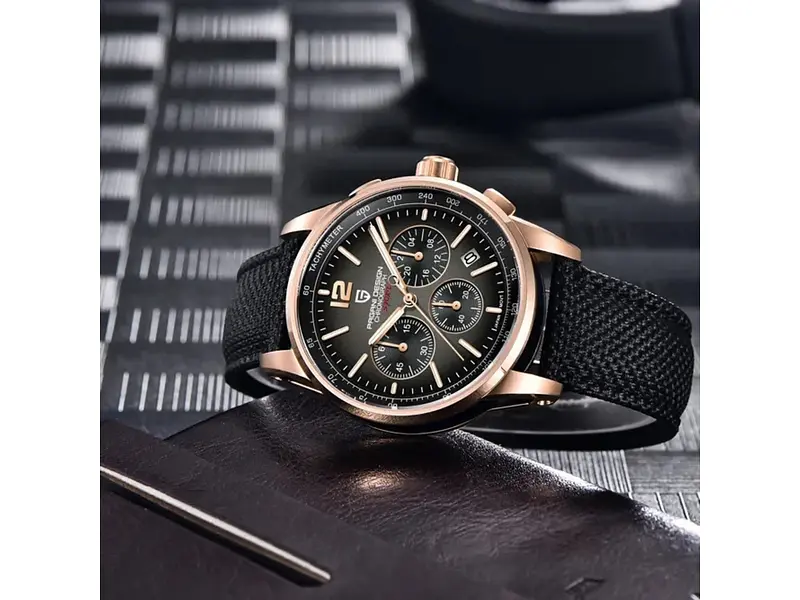 Чоловічий наручний годинник YS008 Rose Gold-Black Pagani Design acs0031090 - фото 3