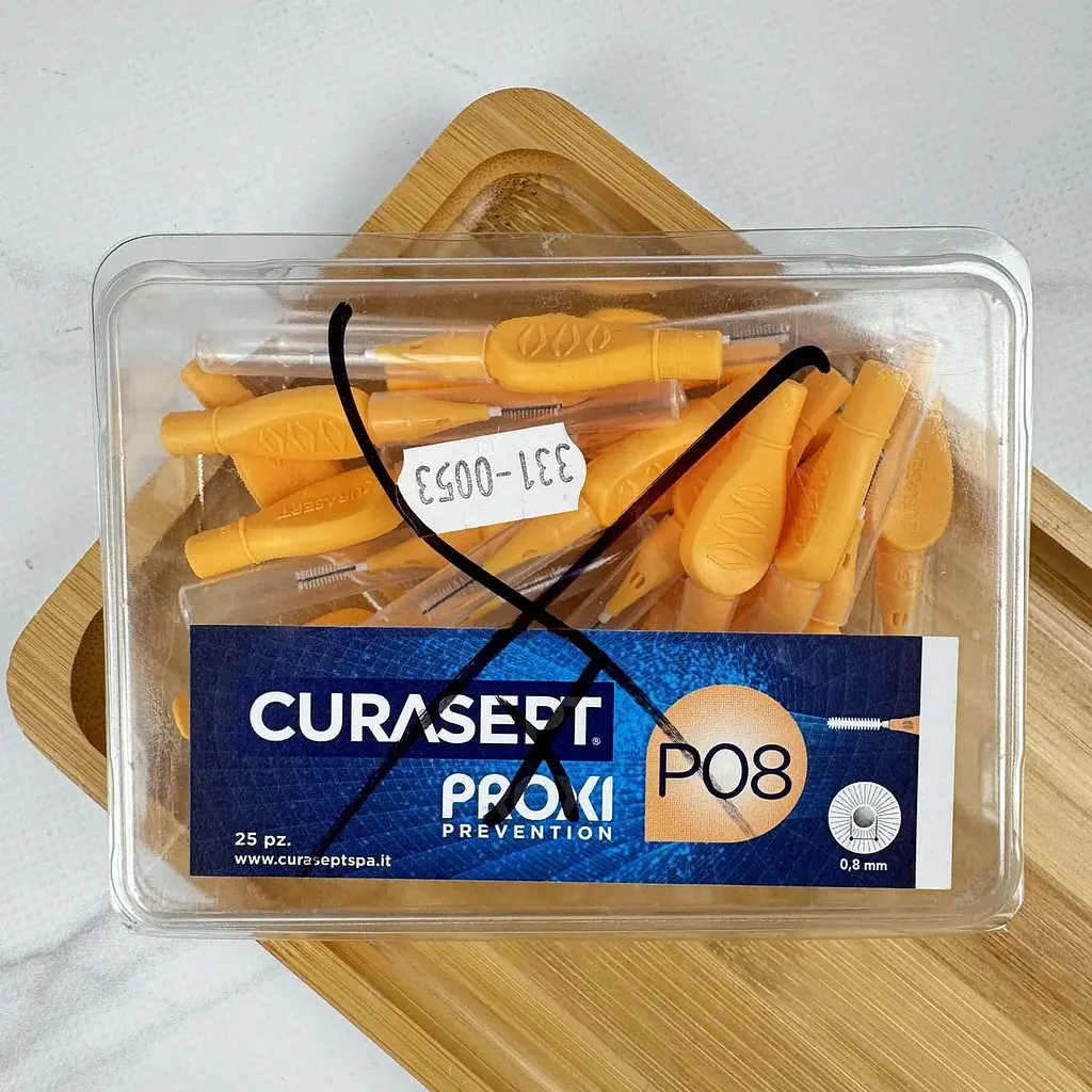 Міжзубний йоржик Curasept Proxi P08, ISO1 (0.8 мм, мандарин), 25 шт