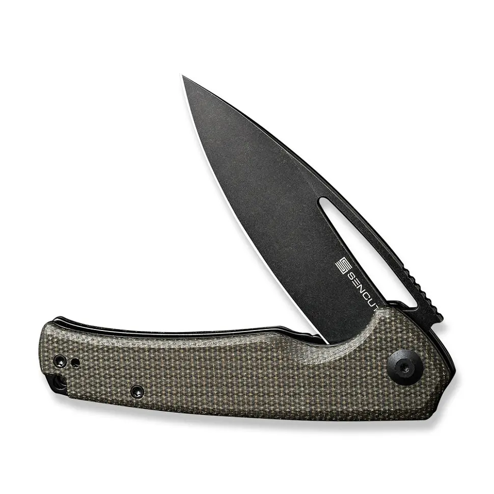 Ніж складаний туристичний Sencut Mims, (8.8 см) 9Cr18MoV/Micarta темно-зелений - фото 3