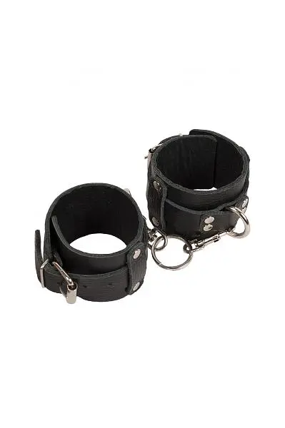 Наручники Leather Dominant Hand Cuffs Black - фото 5