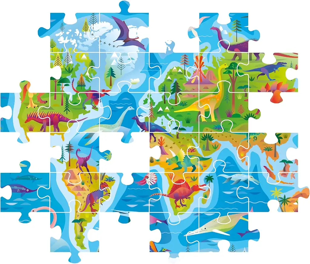 Пазл Карта динозаврів - 180 шт. Clementoni 29790 - фото 3