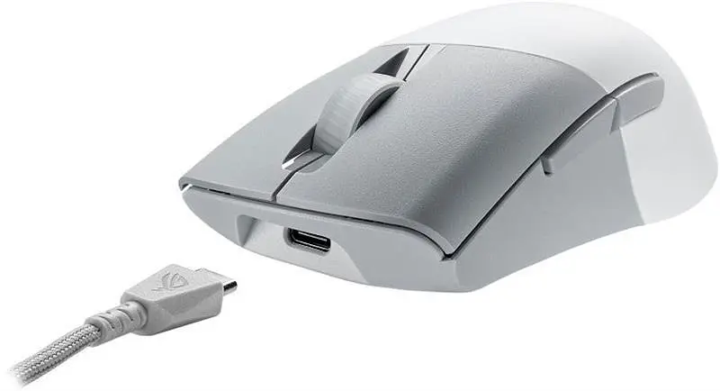 Миша бездротова Asus ROG Keris AimPoint RGB Білий (90MP02V0-BMUA10) - фото 3