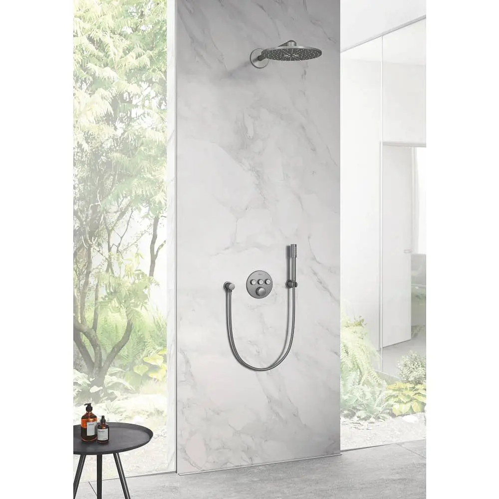Термостат для вбудовуваного монтажу на 3 виходи Grohe Grohtherm SmartControl 29121AL0, Графит - фото 3
