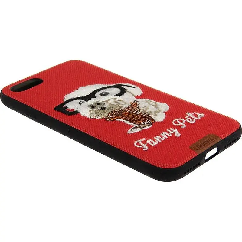 Чохол-накладка Remax Funny Pets Series Case Apple iPhone 7 Red - фото 7