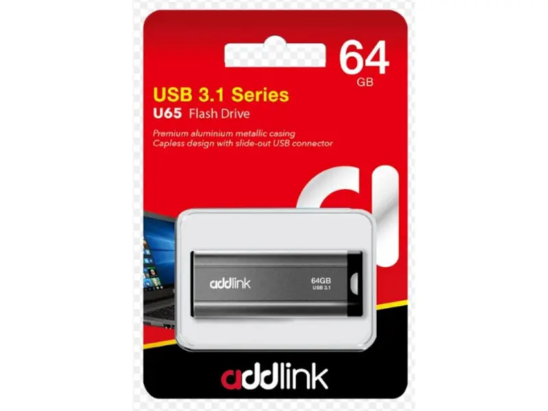USB флеш накопичувач Addlink U65 64 GB (AD64GBU65G3) - фото 2