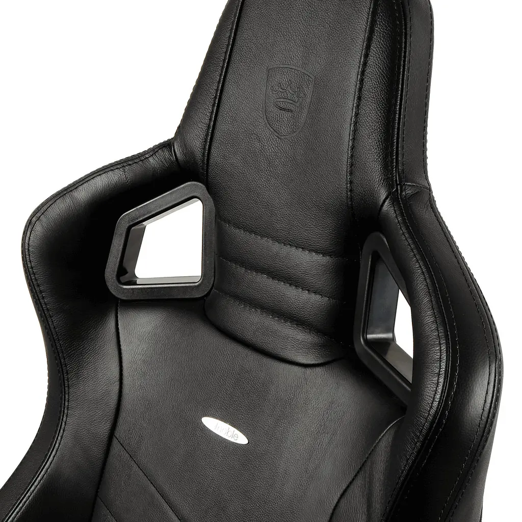 Компютерне крісло для геймера Noblechairs Epic real leather black (NBL-RL-BLA-001) - фото 2