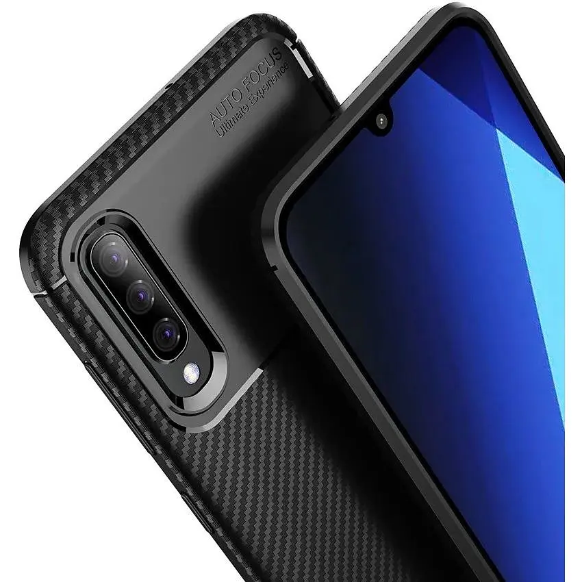 Чохол-накладка Toto TPU Carbon Fiber 1.5 mm Case Samsung Galaxy A70 Black - фото 7