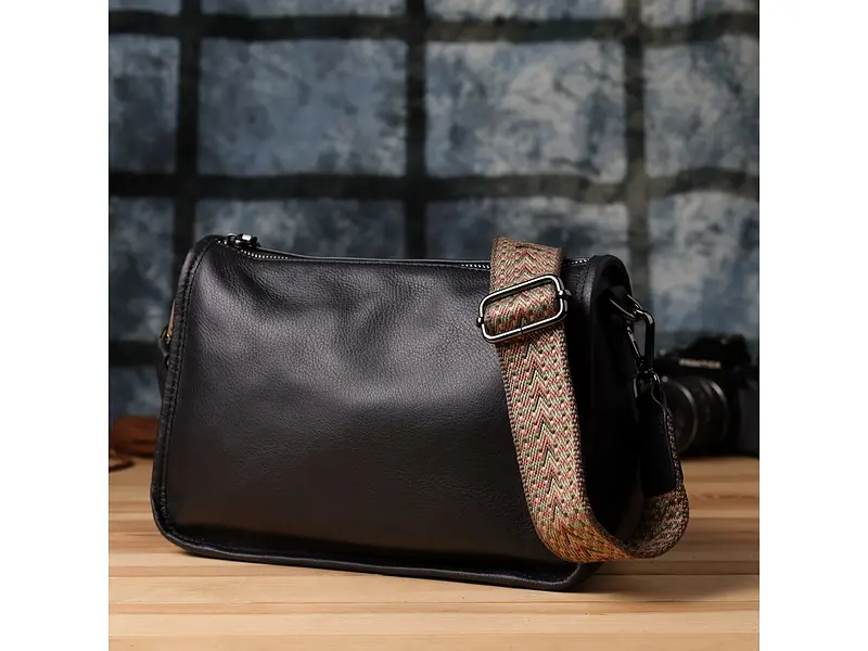 Сумка на плече з натуральної шкіри для жінок Vintage 27×18×11 см sum0027565 - фото 10