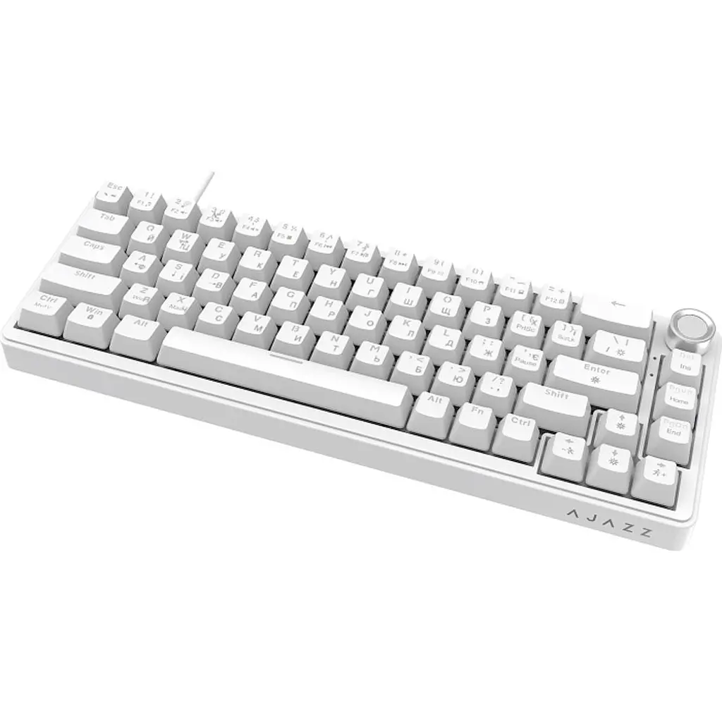 Клавіатура Ajazz AK690 Peach Mist Switch біла (AK690-PM-W) [175705] - фото 4