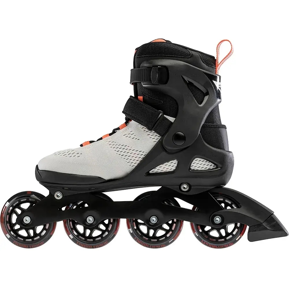 Ролики жіночі Rollerblade Macroblade 80 Womens 235 Сірий-Червоний - фото 3