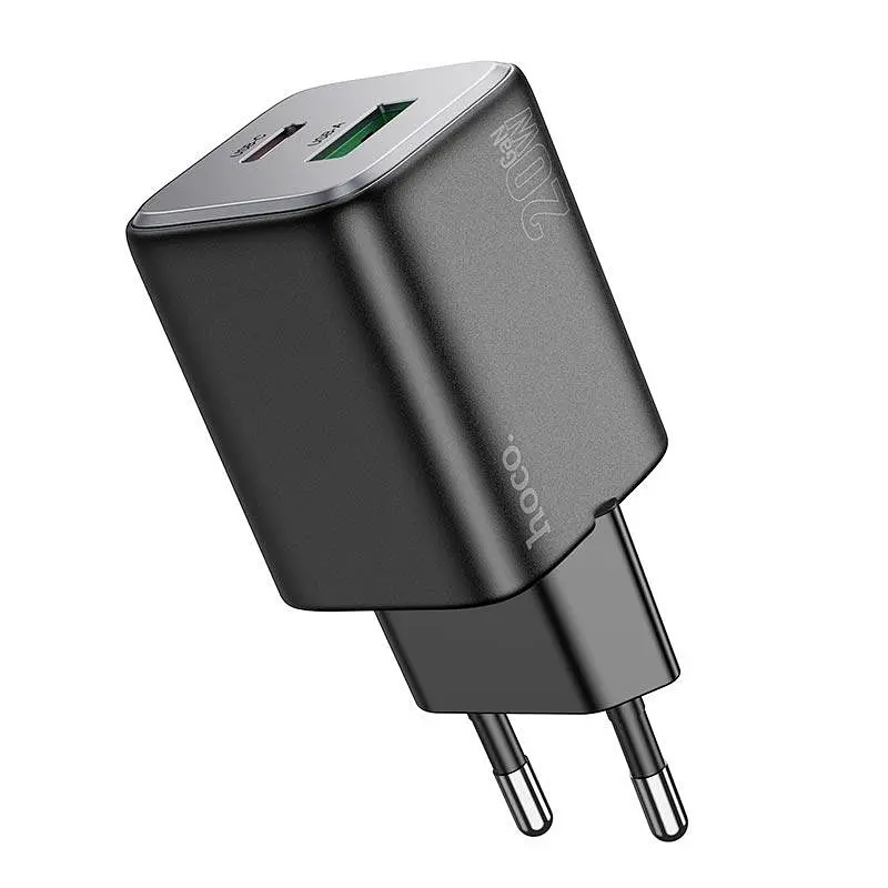 Адаптер мережевий Hoco Almighty charger N41 |1USB/1Type-C, 20W/3A, PD/QC| - фото 3