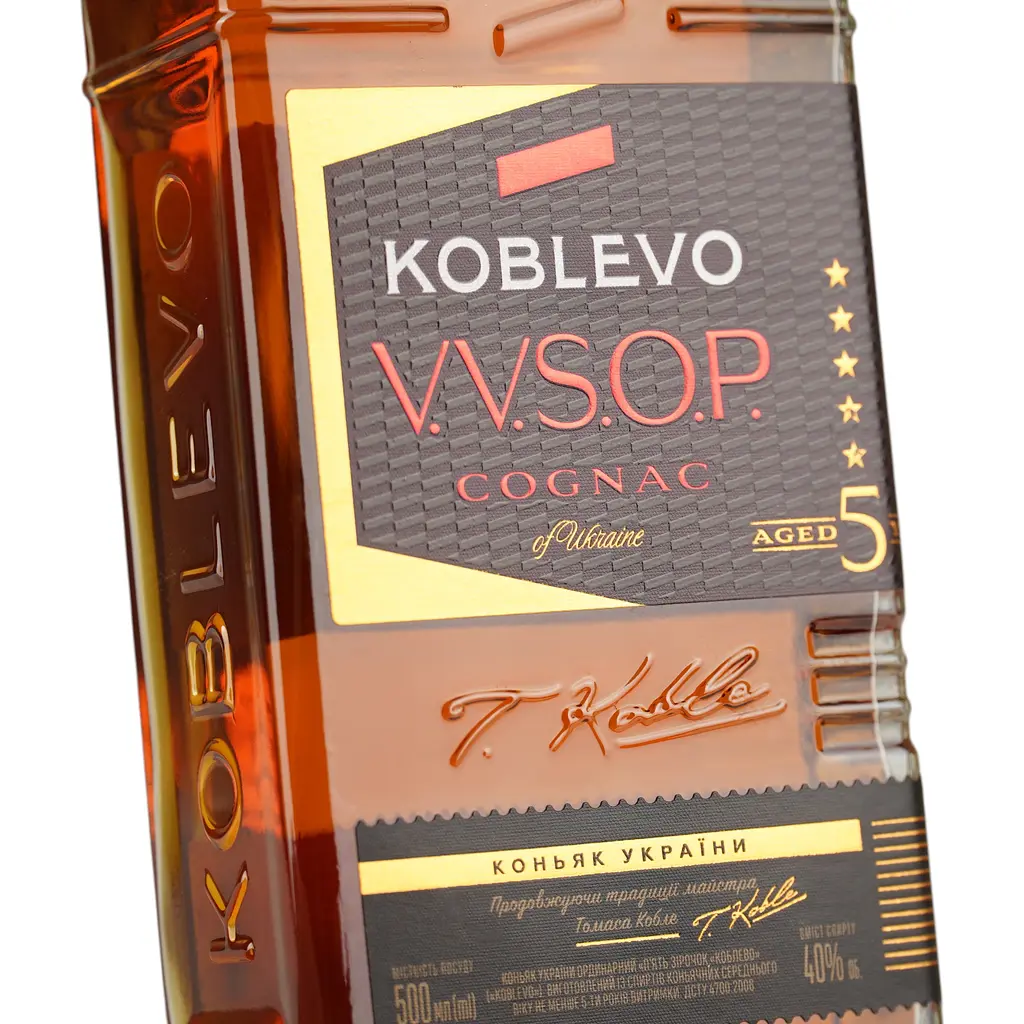 Коньяк України Koblevo Ординарний, 5 зірок, 40%, 0,5 л (596345) - фото 7