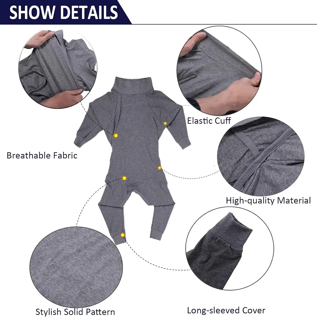 Піжама для собак Wan Talk Comfortable High Elastic Dog Pajamas, M - фото 5
